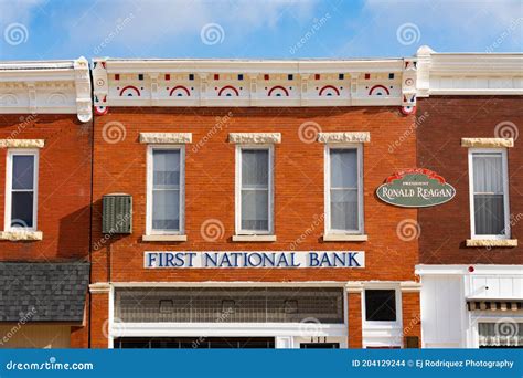 Birthplace of Ronald Reagan Editorial Stock Image - Image of building ...