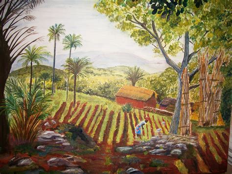 Village in Africa... | Painting, Art, Africa