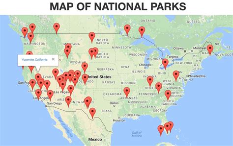 Map of National Parks