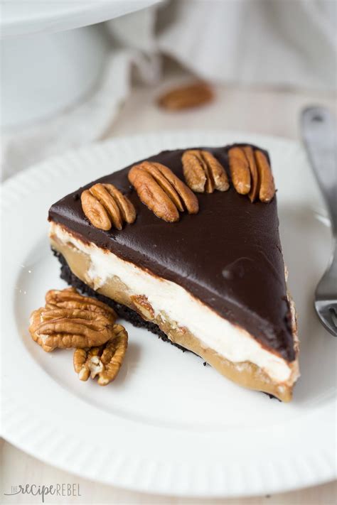 Almost No Bake Turtle Cheesecake | TheBestDessertRecipes.com