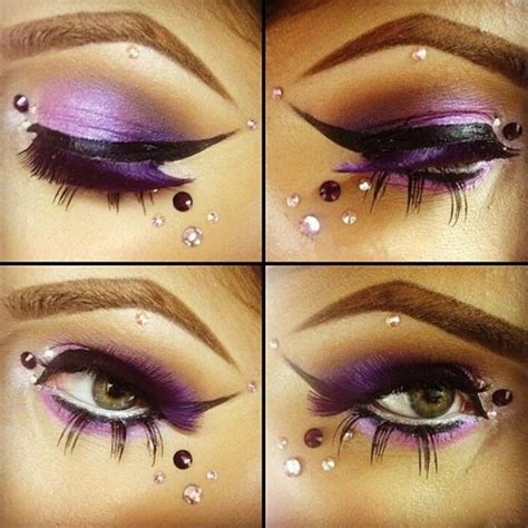 Jewel Eyes Makeup Crystal Eyes Sticker Tattoo Eyeliner Diamond Glitter Makeup Sticker Bridal ...