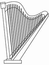 Lever Harp Coloring Page  Free Printable Coloring Pages sketch template