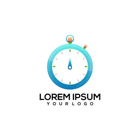 Premium Vector | Stopwatch colorful logo