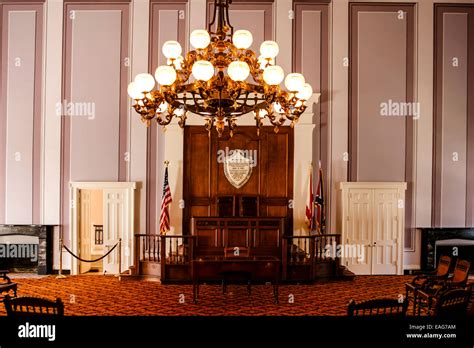 The old Senate Chamber inside the Alabama State Capitol building in ...