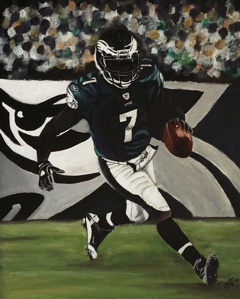 Philadelphia Eagles Michael Vick Painting by Kim Selig | Fine Art America