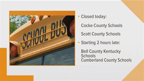 School closures in East Tennessee for Jan. 21, 2022 | wbir.com