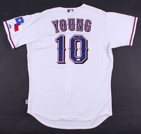 Michael Young Signed Texas Rangers Jersey (JSA COA) | Pristine Auction