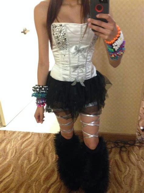 So cute! Except I would do fishnets, not leg wraps, and I would ...