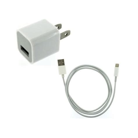 Apple Original Home Charger Adapter+USB Cable for iPhone 5/5s/5c, 6/6S - 16850731 - Overstock ...