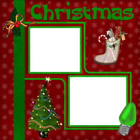 Wrapped For Life: Christmas Scrapbook Layout 1