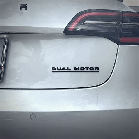 TESLA DUAL MOTOR Badges | Model 3 & Y