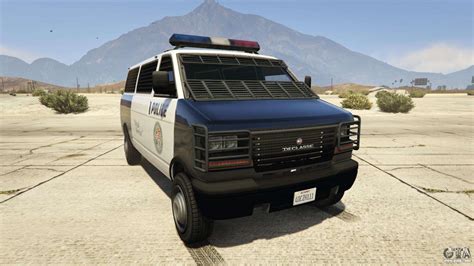 GTA 5 Declasse Police Transporter - screenshots, description and specifications of the van.