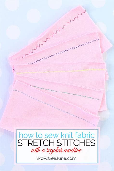 How to Sew Stretch Fabric - Made Easy for Beginners | TREASURIE