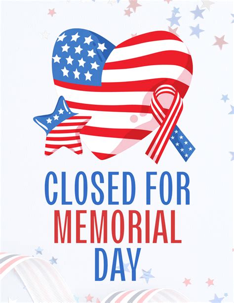 Closed Memorial Day 2024 Clip Art - Tani Zsazsa