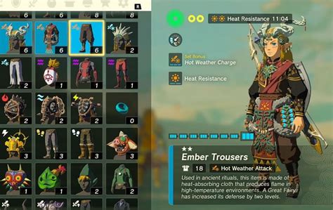 How to easily get the Ember armor set in The Legend of Zelda Tears of ...