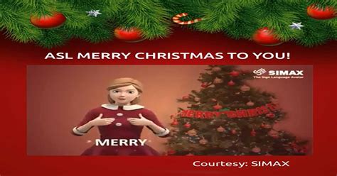 American Sign Language (ASL) Merry Christmas To You