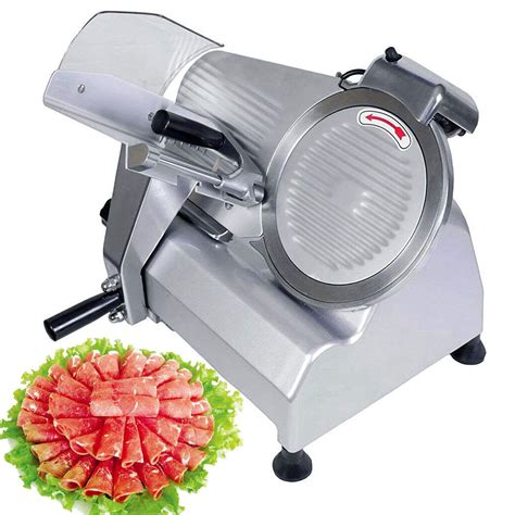 VEVOR Commercial Meat Slicer 10 Inch Electric Food Slicer 240W Heavy ...