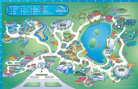 SeaWorld San Antonio Park Maps on Behance