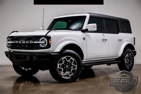 2022 Ford Bronco Outer Banks 301 Miles Oxford White Convertible Intercooled Turb - Used Ford ...