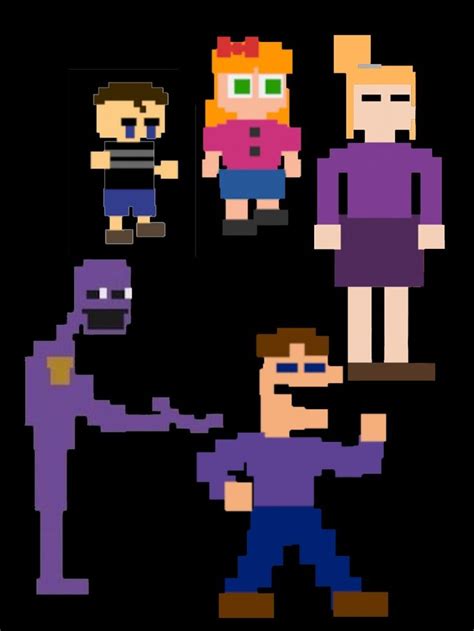 Afton family 8-bit | Gambar lucu, Gambar, Lucu