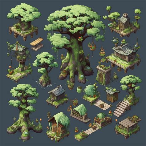 50+ Midjourney Isometric Prompts: Game Art, Sprites, Buildings - Aituts