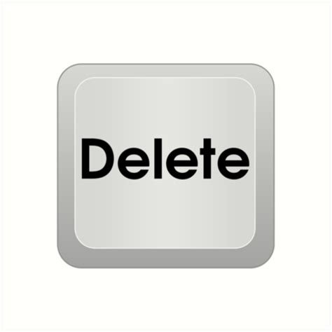 "Keyboard Delete Key" Art Prints by TheBestStore | Redbubble