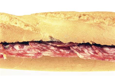 Iberian Salchichon Sandwich Stock Image - Image of salchich, food: 7513733