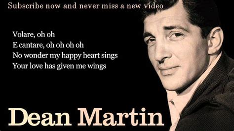 Dean Martin - Volare - Lyrics - YouTube