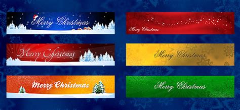 Holiday Banners PSD Set - Free PSD Files