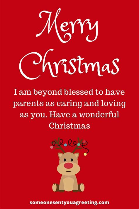 50+ Christmas Wishes for your Parents - Someone Sent You A Greeting