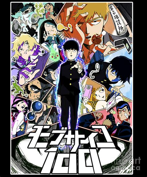 Poster All Characters Mob Psycho 100 Drawing by Fantasy Anime