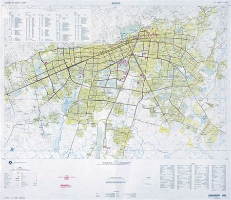 Large scale detailed roads map of Bogota city with all buildings | Vidiani.com | Maps of all ...