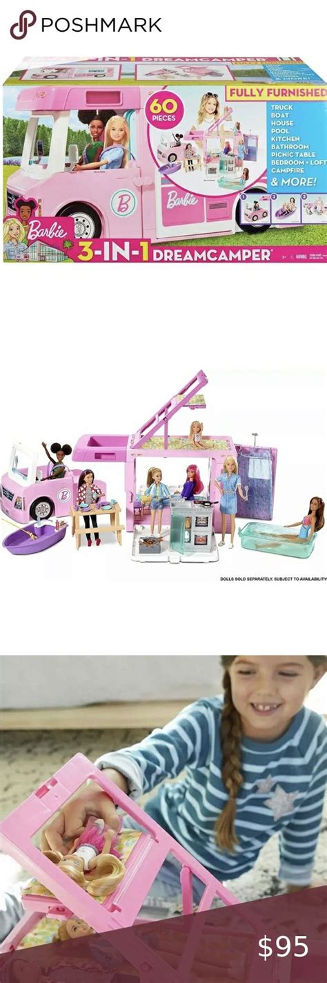 Barbie Camper Rv Mattel Pop Up Pink Van 3 In 1 Dreamcamper in 2022 | Barbie camper, Pink vans ...