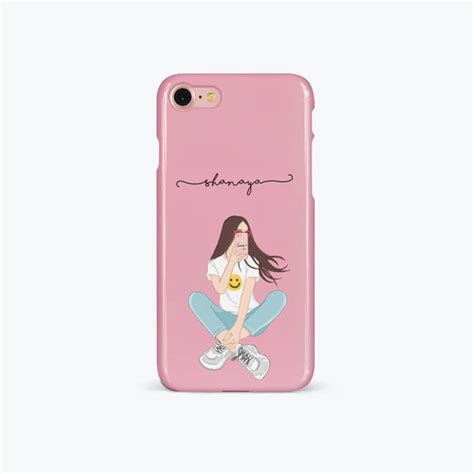 Customized Cute Girl Phone Case | Personalised Mobile Covers