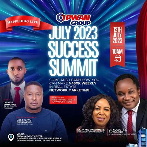 ENUGU JULY 2023 SUCCESS SUMMIT... - PwanMax Enugu Properties