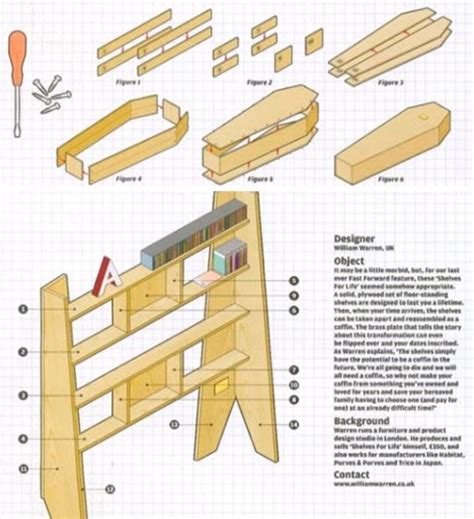 Home Bookcase Unit + DIY Coffin | Designs & Ideas on Dornob