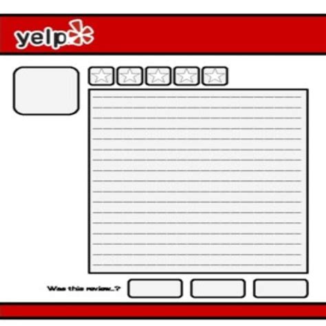 Yelp Review Template (Editable on Google Slides) • Teacha!