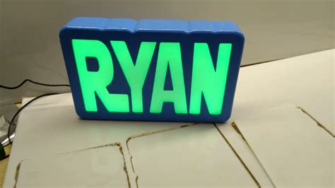 DIY led sign - YouTube