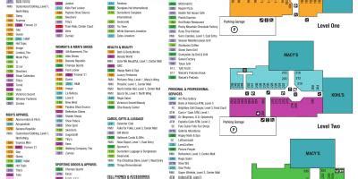 Galleria mall map - Dallas Galleria map (Texas - USA)