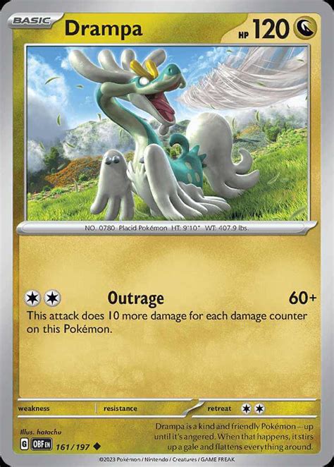 Drampa (sv3-161) - Pokémon Card Database - PokemonCard