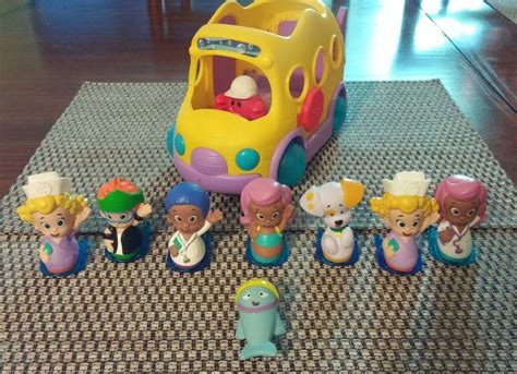 Bubble Guppies School Bus Figures Lot | #1902162646