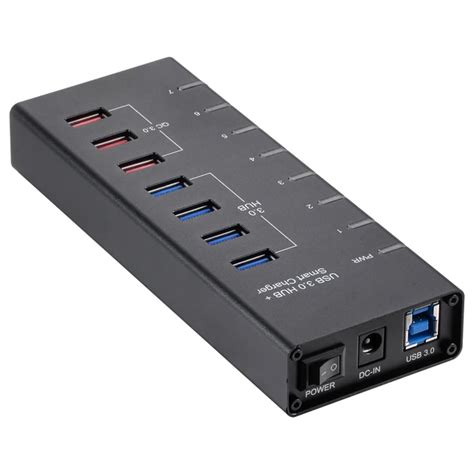 Aluminum Multi port USB3.0 Type HUB adpater portable Micro B for 4 Port ...