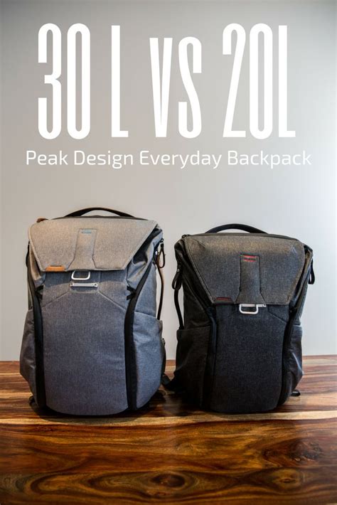 Peak Design Everyday Backpack 30L vs 20L-Review & Comparison | Peak design, Everyday backpack ...