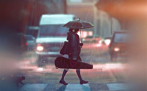 Rain Anime Girl 4K Wallpapers - Top Free Rain Anime Girl 4K Backgrounds ...