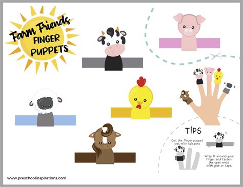 Teach With Farm Animal Finger Puppets - Preschool Inspirations