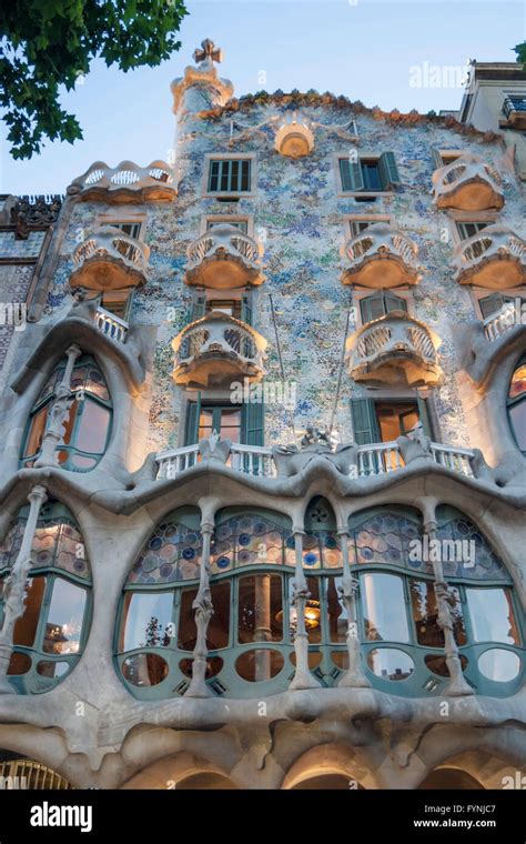 Casa Batllo , Antoni Gaudi, Facade, Modernisme, Art Nouveau, Barcelona, Spain Stock Photo - Alamy