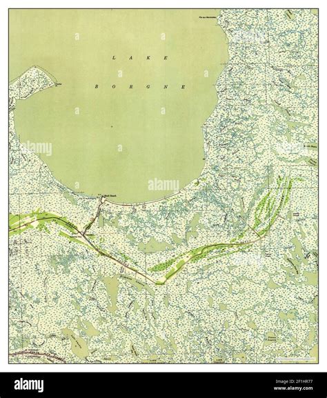 Shell Beach, Louisiana, map 1941, 1:62500, United States of America by ...