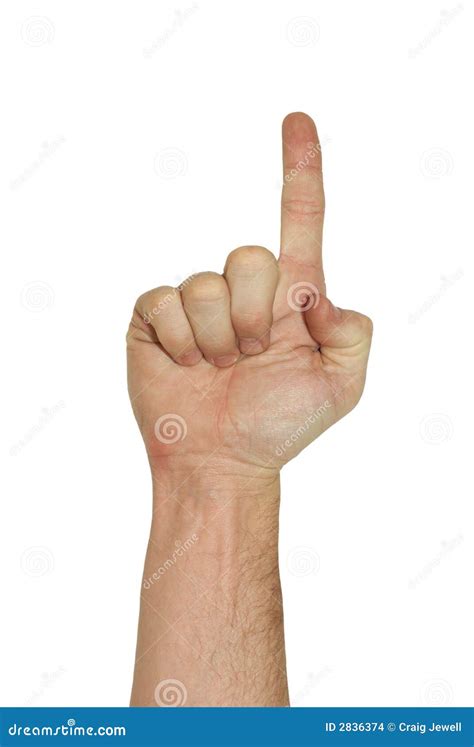 Isolated Hand Pointing Up Stock Images - Image: 2836374