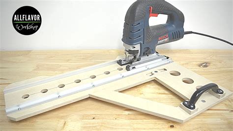 How To Make a Jigsaw Guide Track | Adjustable Jigsaw Crosscut Guide - YouTube