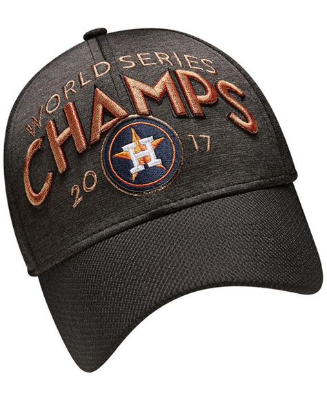 KTZ Cotton Houston Astros 2017 World Series Locker Room Cap in Black for Men - Lyst